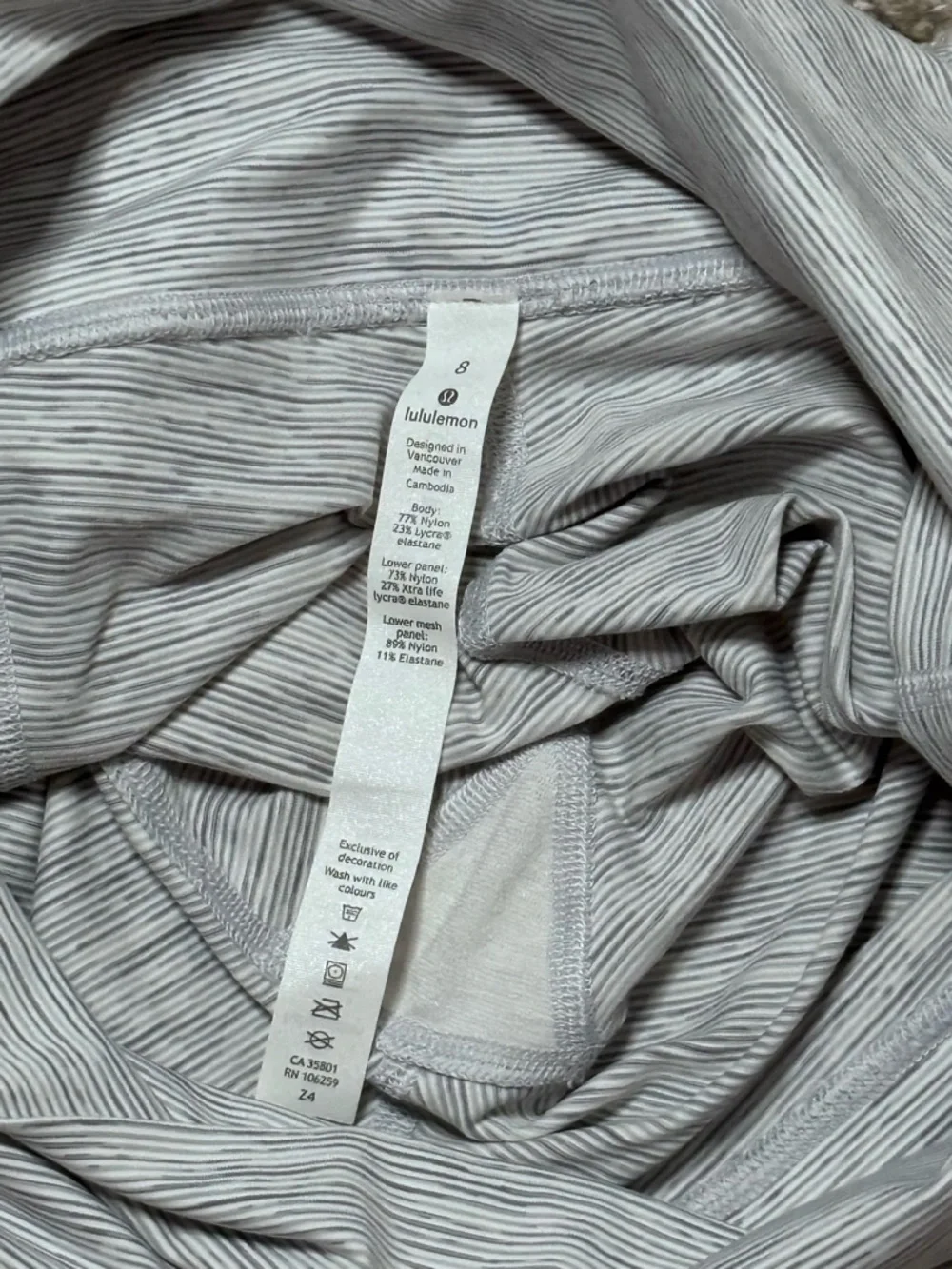 Lululemon Wunder Under Crop II 23” Scallop Legging Special Edition Sz 8 New - Picture 11 of 12